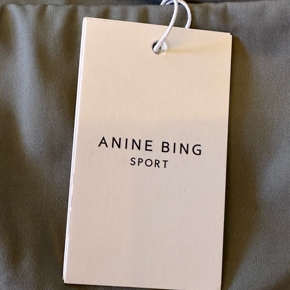 Anine Bing Sport NWT Size XL Blake Logo Gray print Leggings - Picture 9 of 16